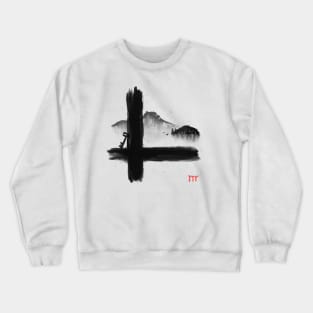 Lugano Lake in Switzerland Crewneck Sweatshirt